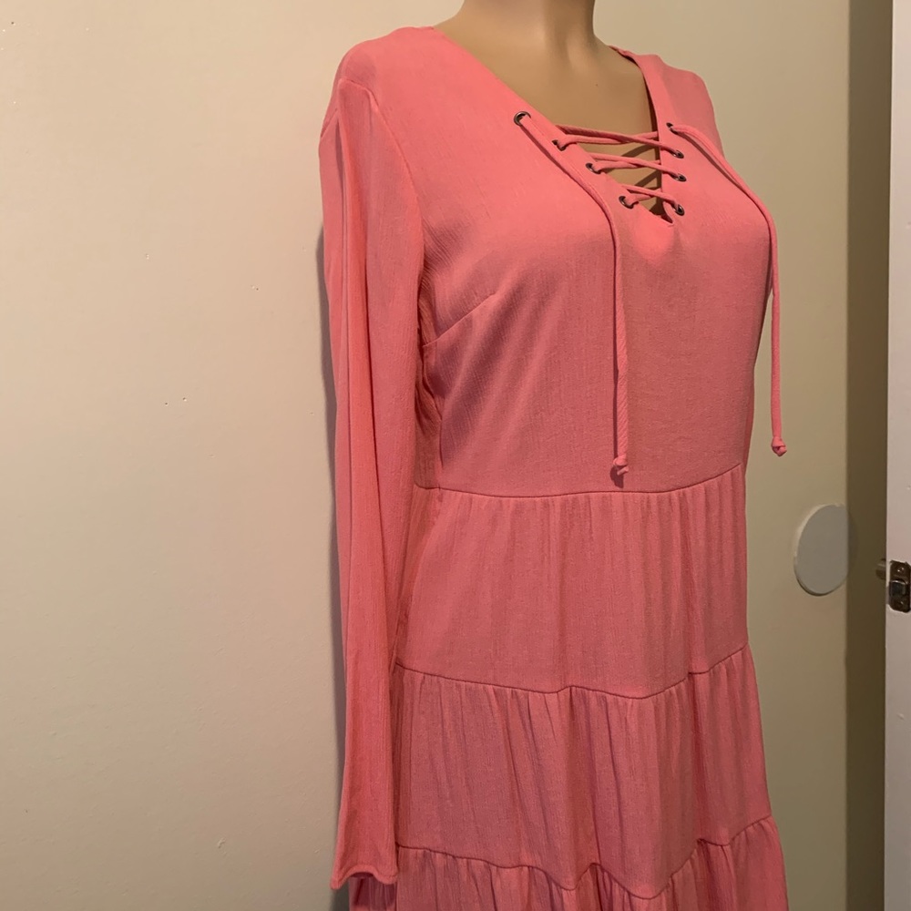 Junior ruffles long sleeve pullover dress size M - Picture 3 of 8